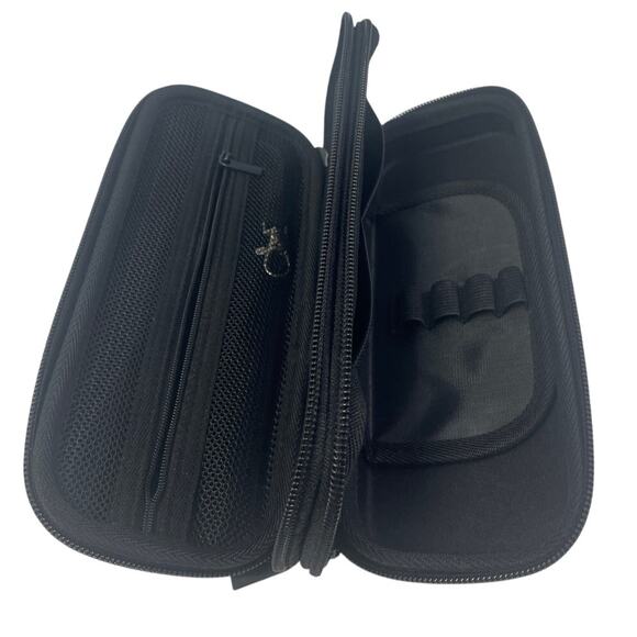 Procase 2 Zippered Sections Pencil Pen Art Tools Hard Case w Wrist Strap - Picture 2 of 3